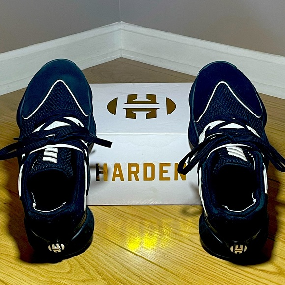Adidas Harden Vol 4 - Blk/Wht - Men’s 7.5 - Picture 1 of 5